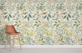 Flower Bushes Wallpaper Mural