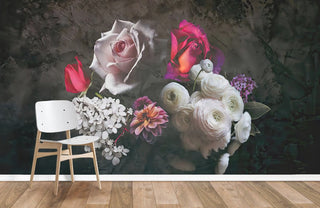 Flower Cluster Wallpaper Mural