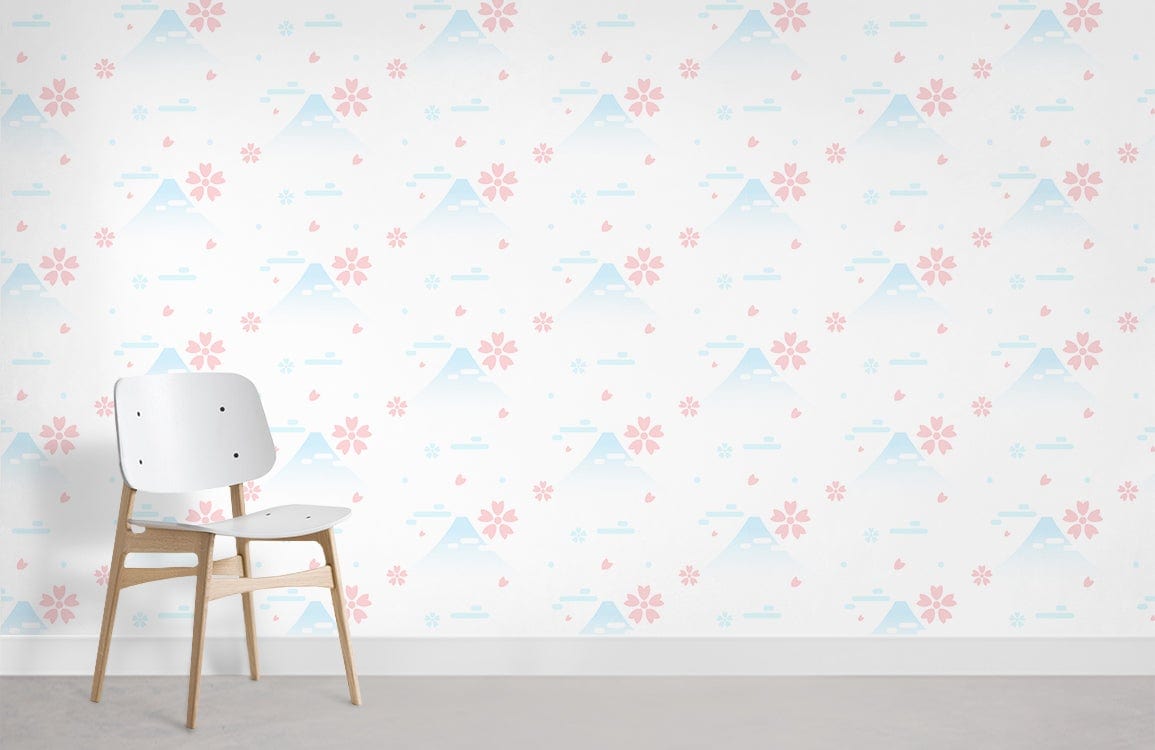 Flower Petal Pattern Mural Wallpaper Room