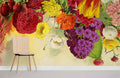Flower Puzzle Wallpaper Mural