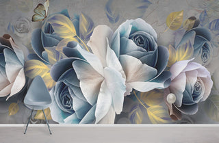 Ombre Rose with Pearl Wallpaper Mural