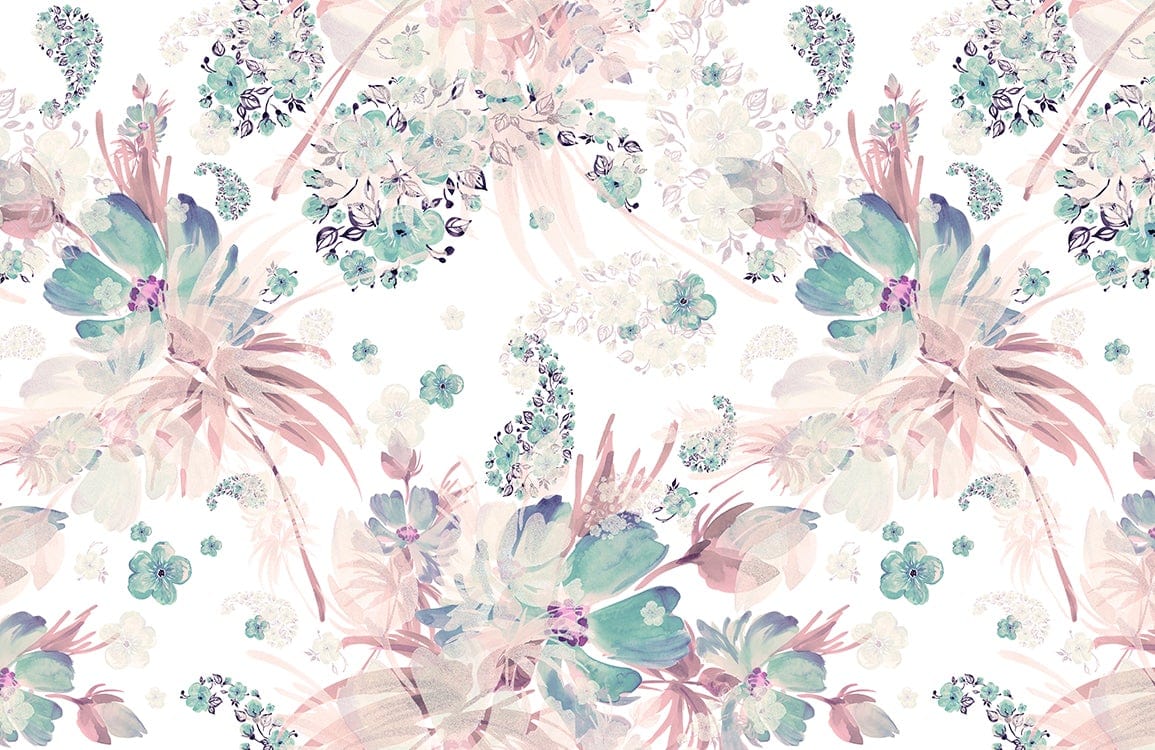 Beauty Flowers Wallpaper Mural