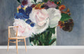 Flowers in Crystal Vase Wallpaper Mural