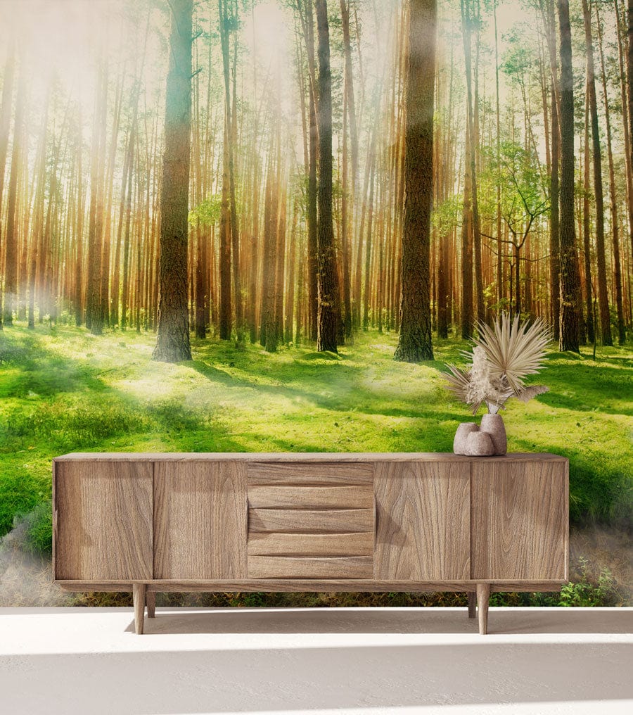 Forest Lawn Green Wallpaper Mural Home Decor Design