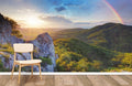 Mountain & Rainbow Wallpaper Mural