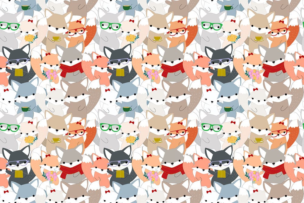 Fox Couples Wallpaper Mural