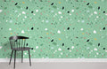 Fragments Green Wallpaper Mural