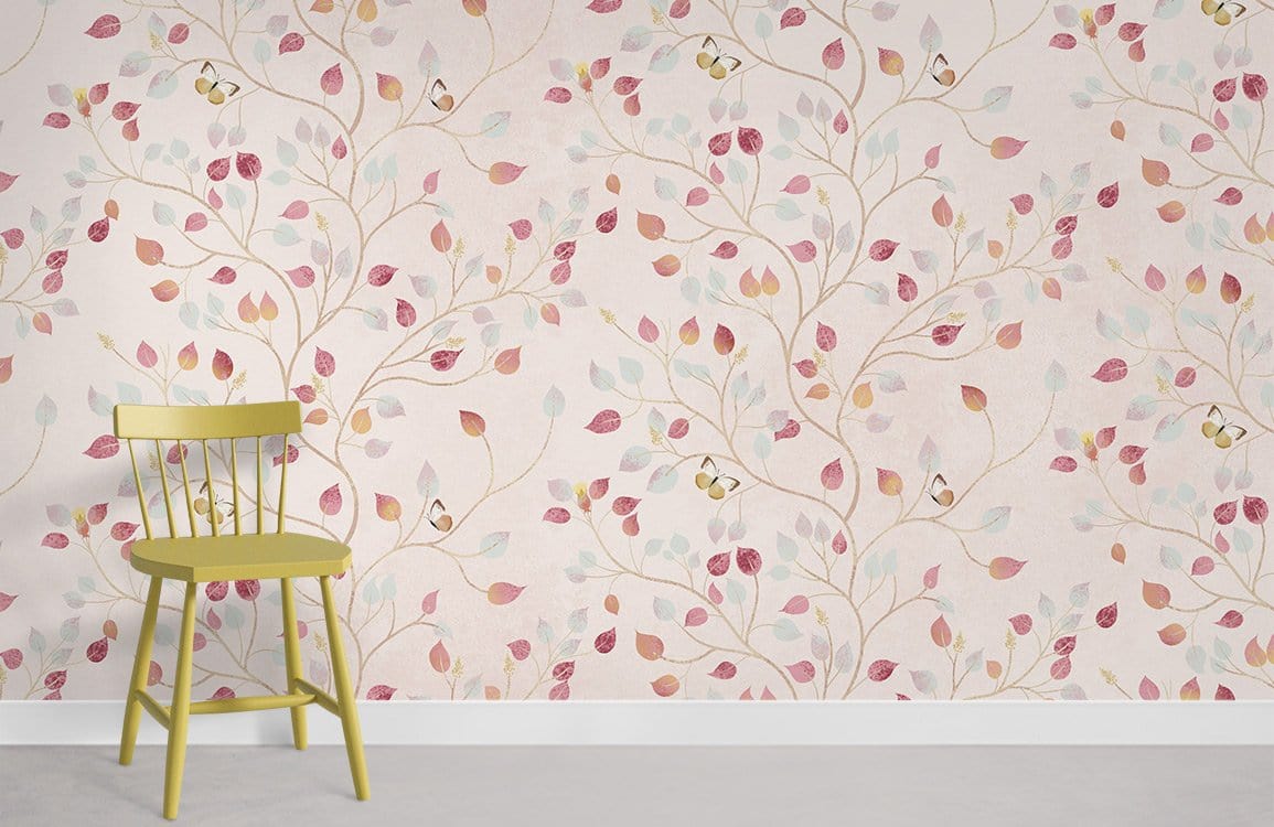Fragrance Leaves Wallpaper Mural kitchen
