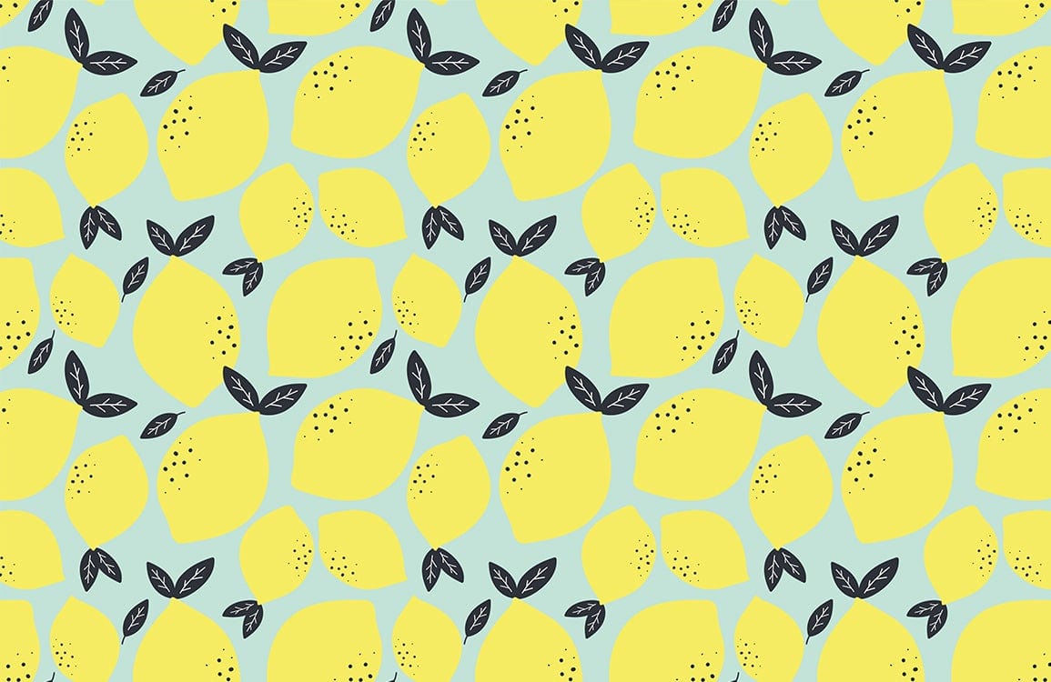 Fresh Lemon Wallpaper Mural