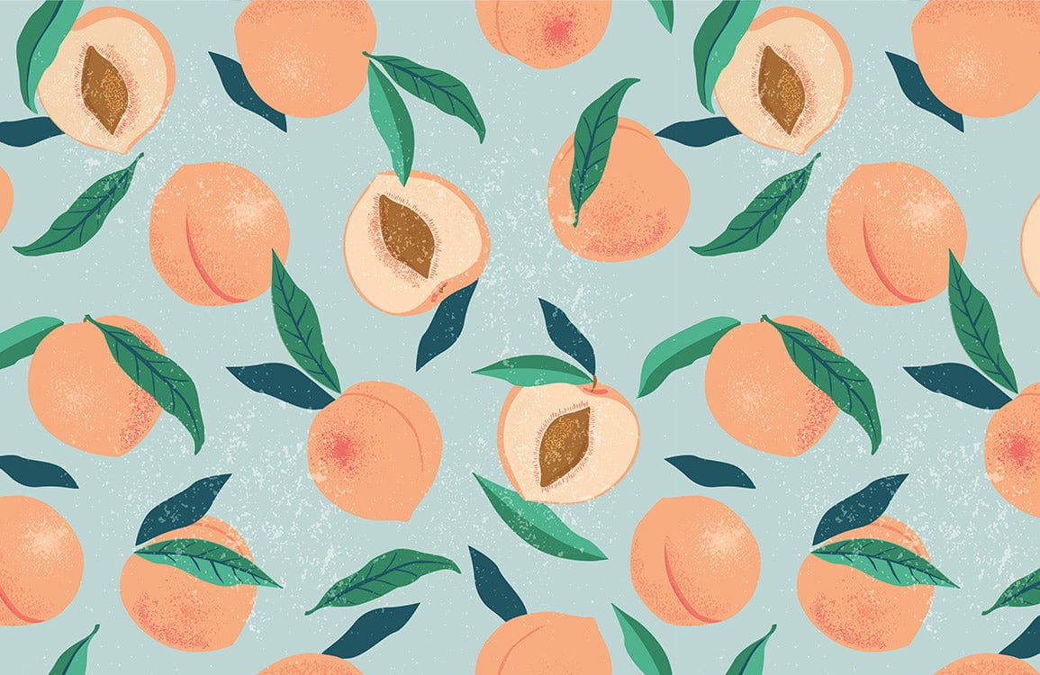 Fresh Peach Wallpaper Mural