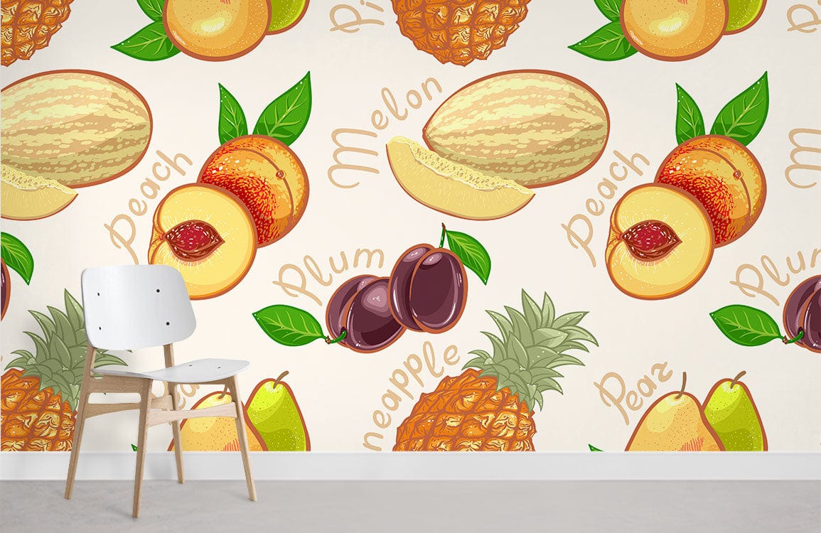 Fruit Print Wallpaper for Home