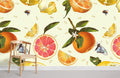 Fruits and Insects Wallpaper Mural