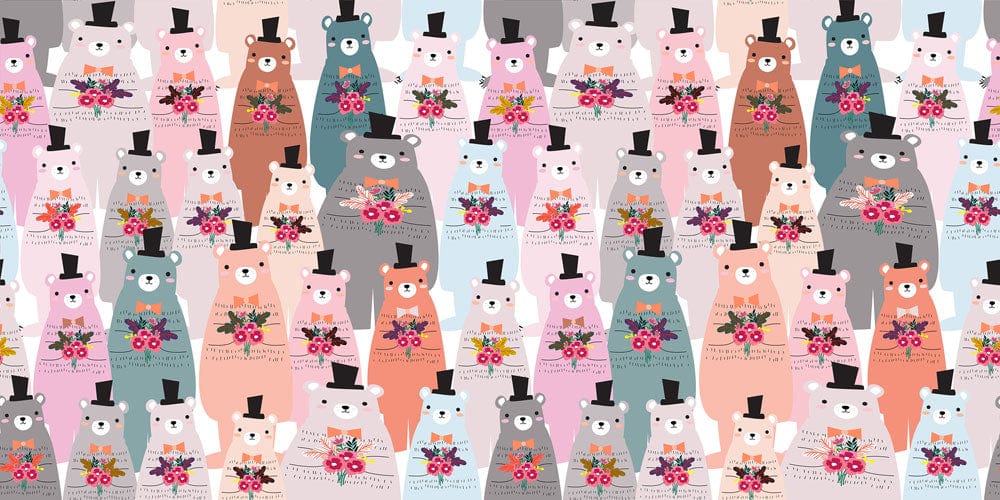 Gentle Bears Wallpaper Mural