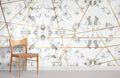 Golden Lined Marble Wallpaper Mural