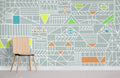 Geometric Pattern Wallpaper Mural