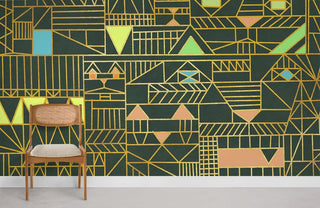 Geometric Pattern II Wallpaper Mural