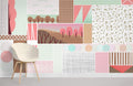 Geometric Combination II Wallpaper Mural