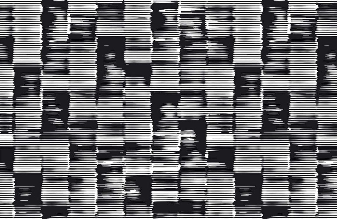 Monochrome Abstract Geometric Patterned Wallpaper for Modern Interiors