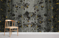 Gold & Black Dots Wallpaper Mural