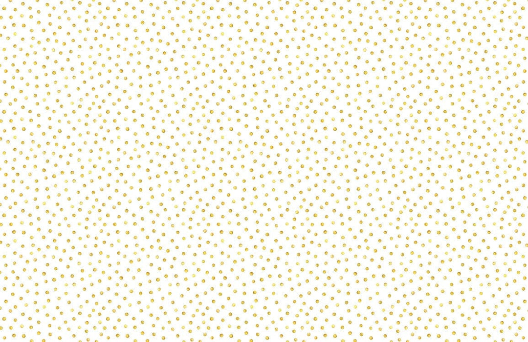 Golden Polka Dot Pattern Wallpaper for Modern Chic Home Décor