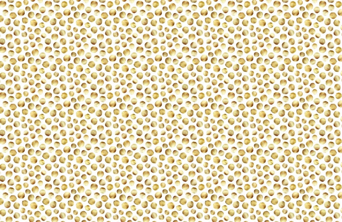 Gold Polka Dot Wallpaper Mural