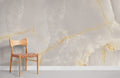 Golden Light in White Wallpaper Mural