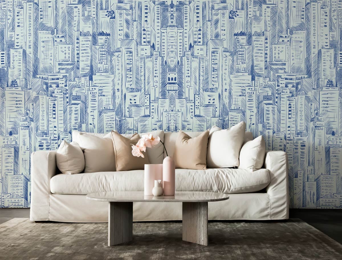 Graffiti City Ⅱ Wallpaper Mural Livingroom