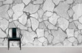 Gray Cracking Wallpaper Mural