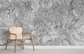 Gray Crossing Lines Wallpaper Mural