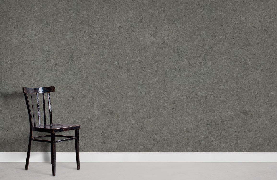 Gray Grained Concrete Wallpaper Mural