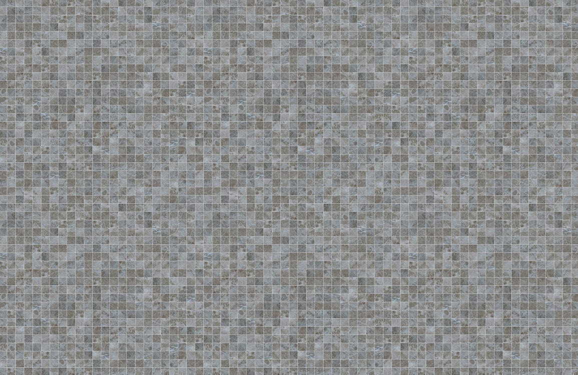 Elegant Grey Mosaic Tile Pattern Wallpaper for Modern Interior Decor