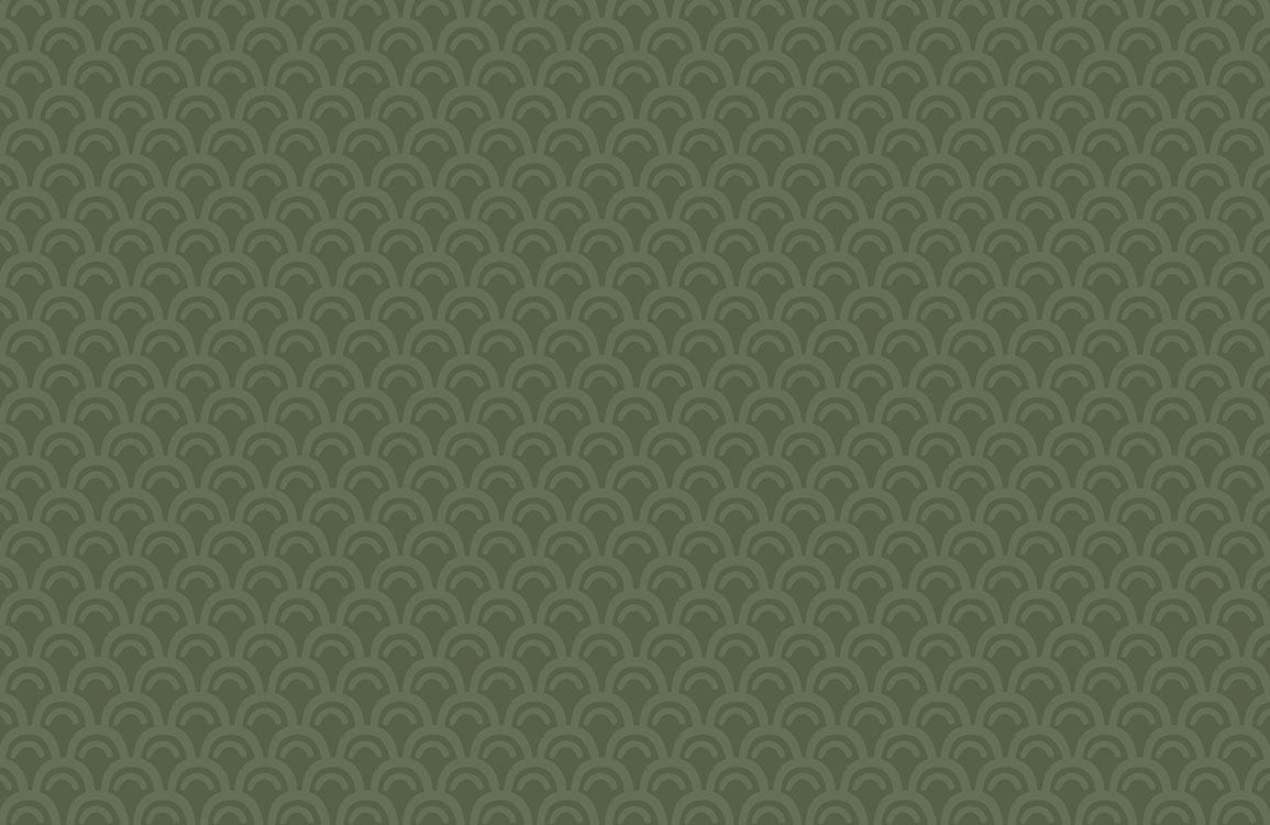 Elegant Green Art Deco Pattern Wallpaper - Timeless Geometric Interior Design