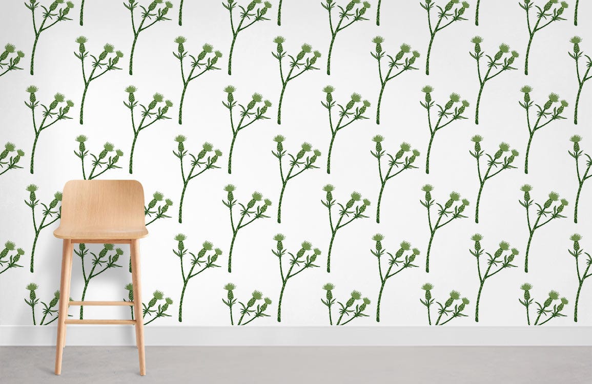 Green Floral Pattern Room