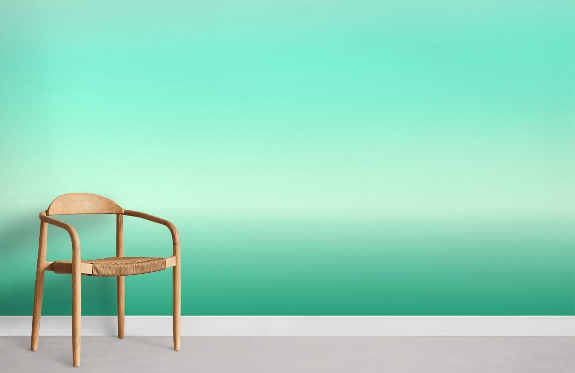 Green Gradient Wallpaper Mural