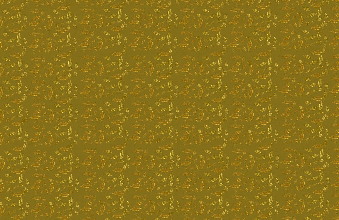 Olive Green Vintage Leaf Pattern Wallpaper for Classic Interior Design
