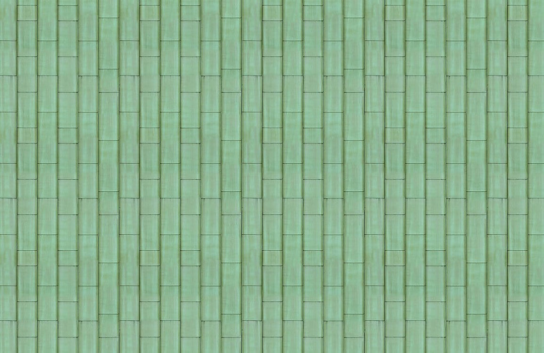 Teal Geometric Brick Pattern Wallpaper for Stylish Home Interiors