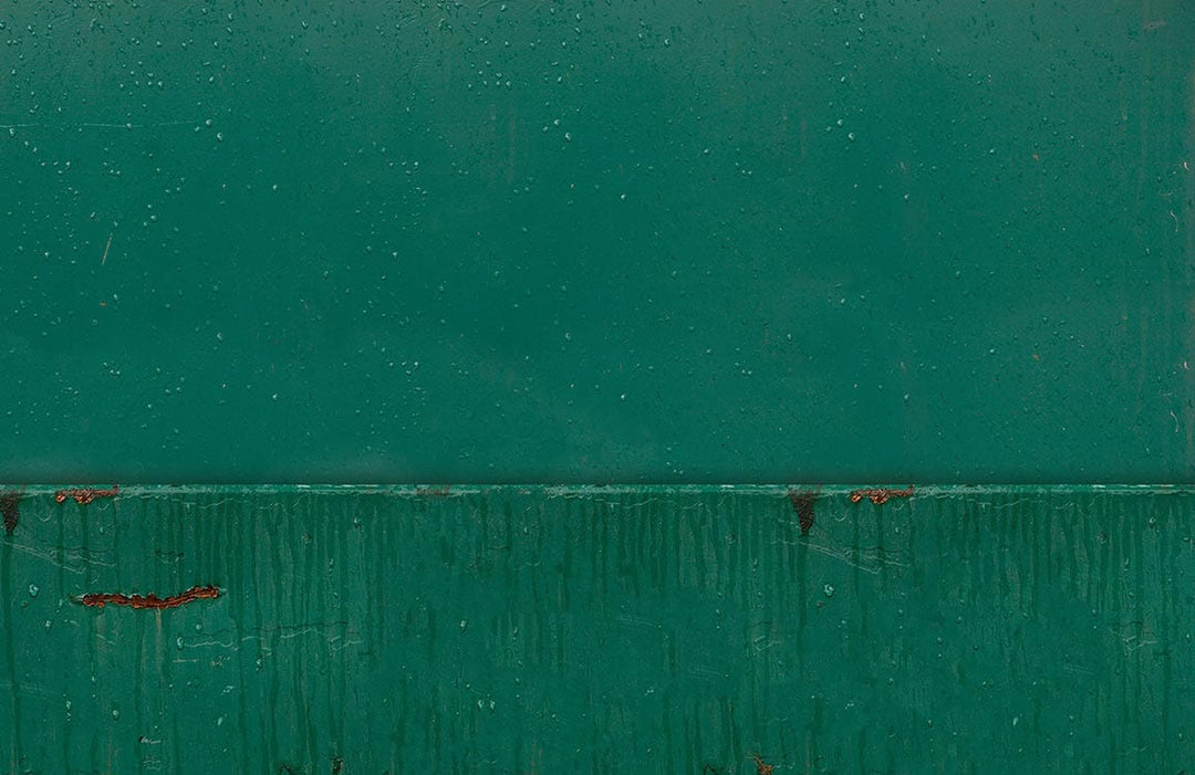 Vintage Industrial Green Metal Texture Wallpaper Mural for Modern Spaces
