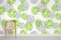 Green Lemon Wallpaper Mural