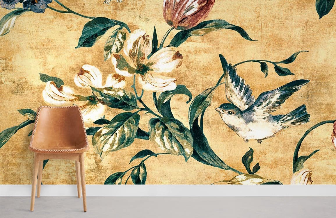 Harmony Floral Wallpaper Mural Room
