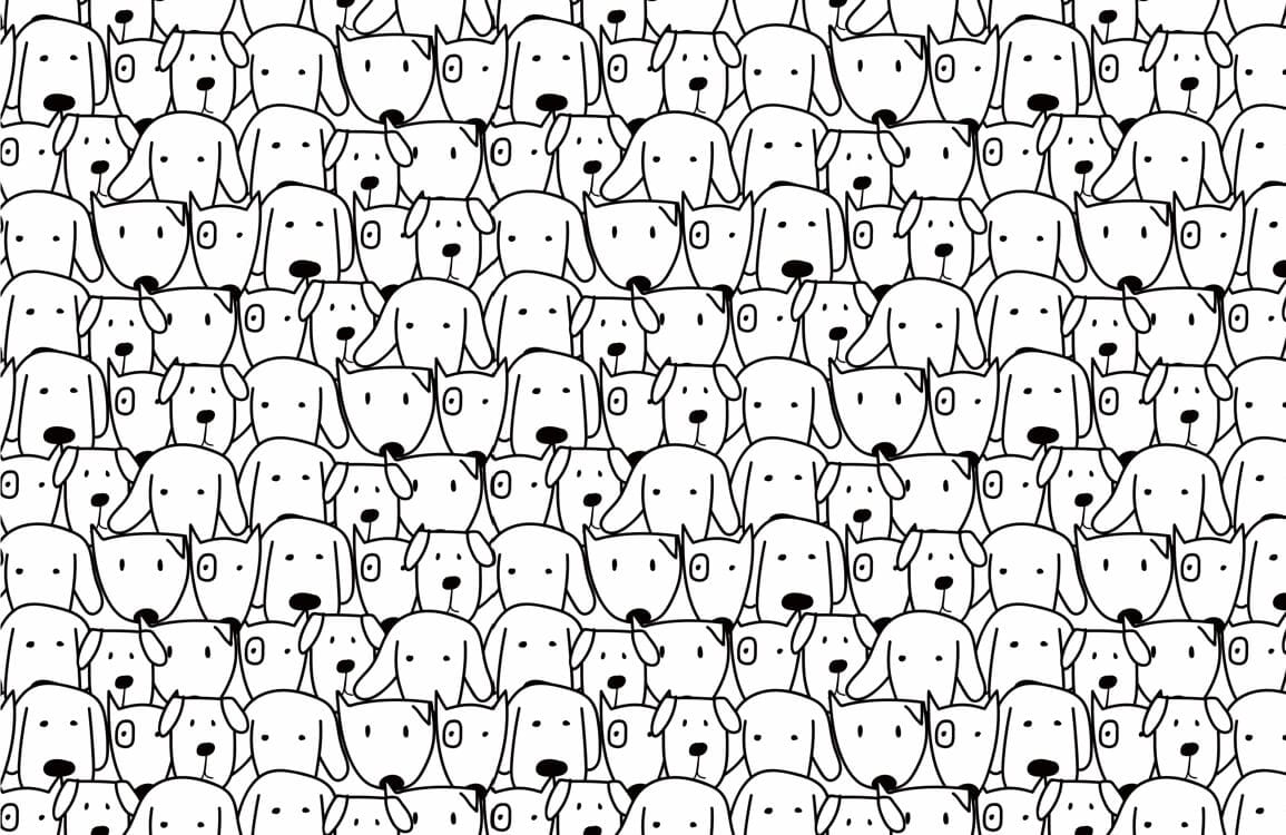 Happy Dog Wallpaper Mural