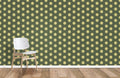 Hexagonal Flowers Wallpaper Mural