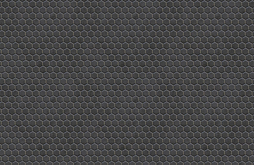 Dark Grey Hexagonal Pattern Wallpaper - Modern Stylish Geometric Wall Design