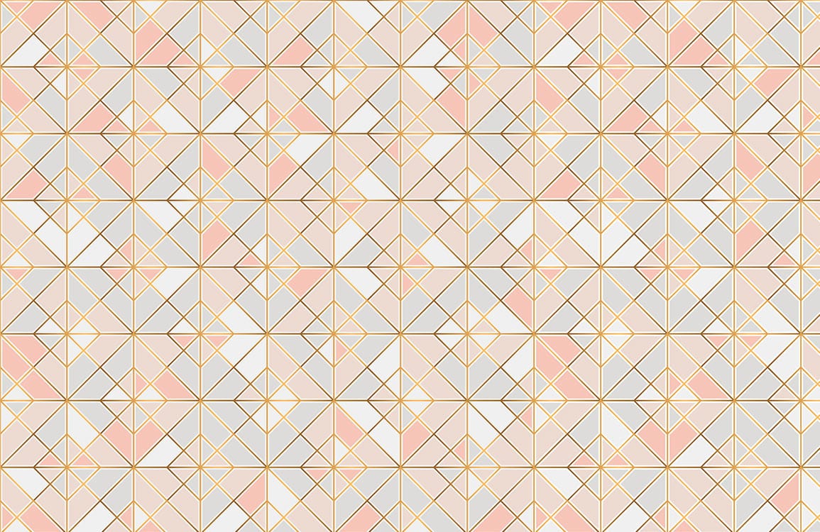Horizontal Geometric Squares ll Wallpaper Mural