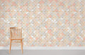 Horizontal Geometric Squares ll Wallpaper Mural