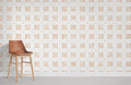 Horizontal Geometric Squares Wallpaper Mural