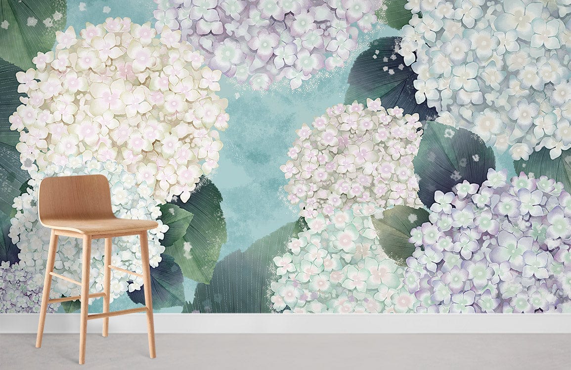 Hydrangea Flower Wall Murals  Room