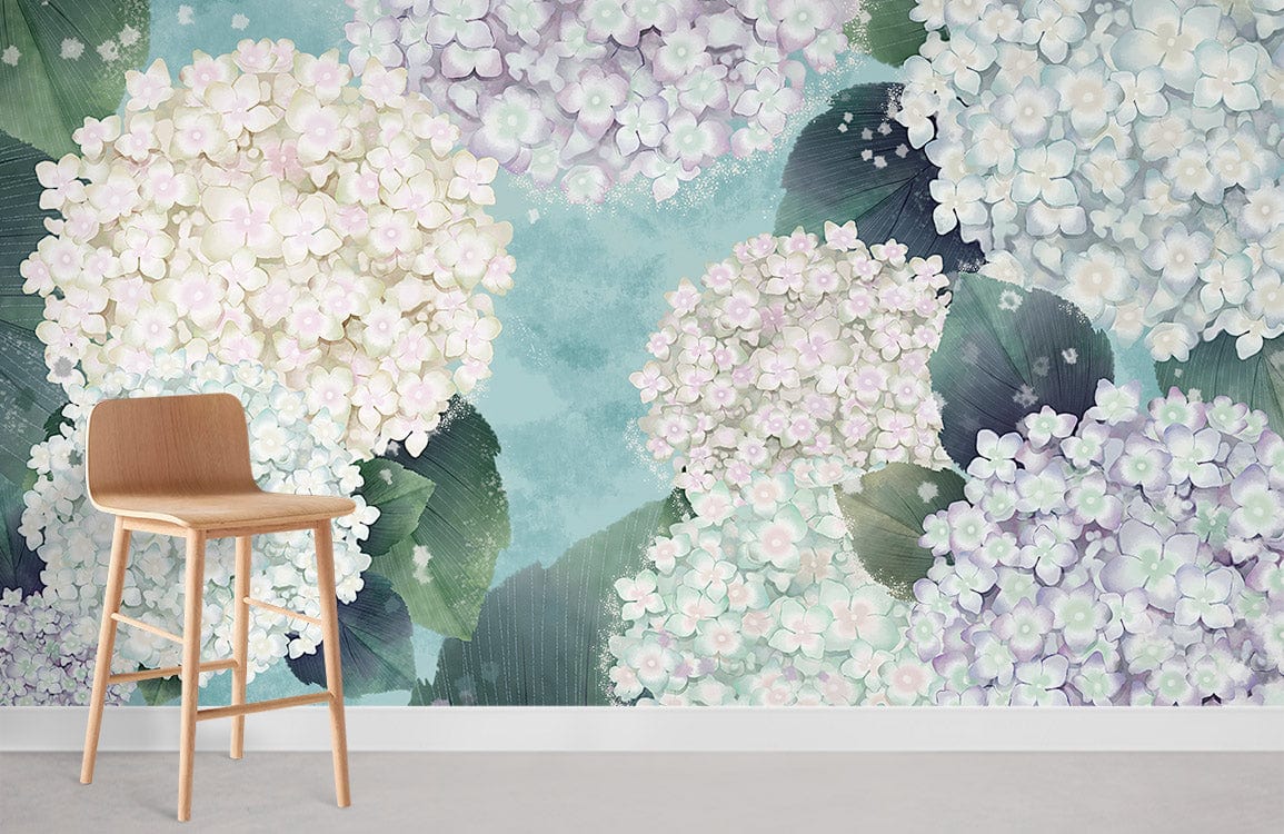 Hydrangea Wallpaper Mural