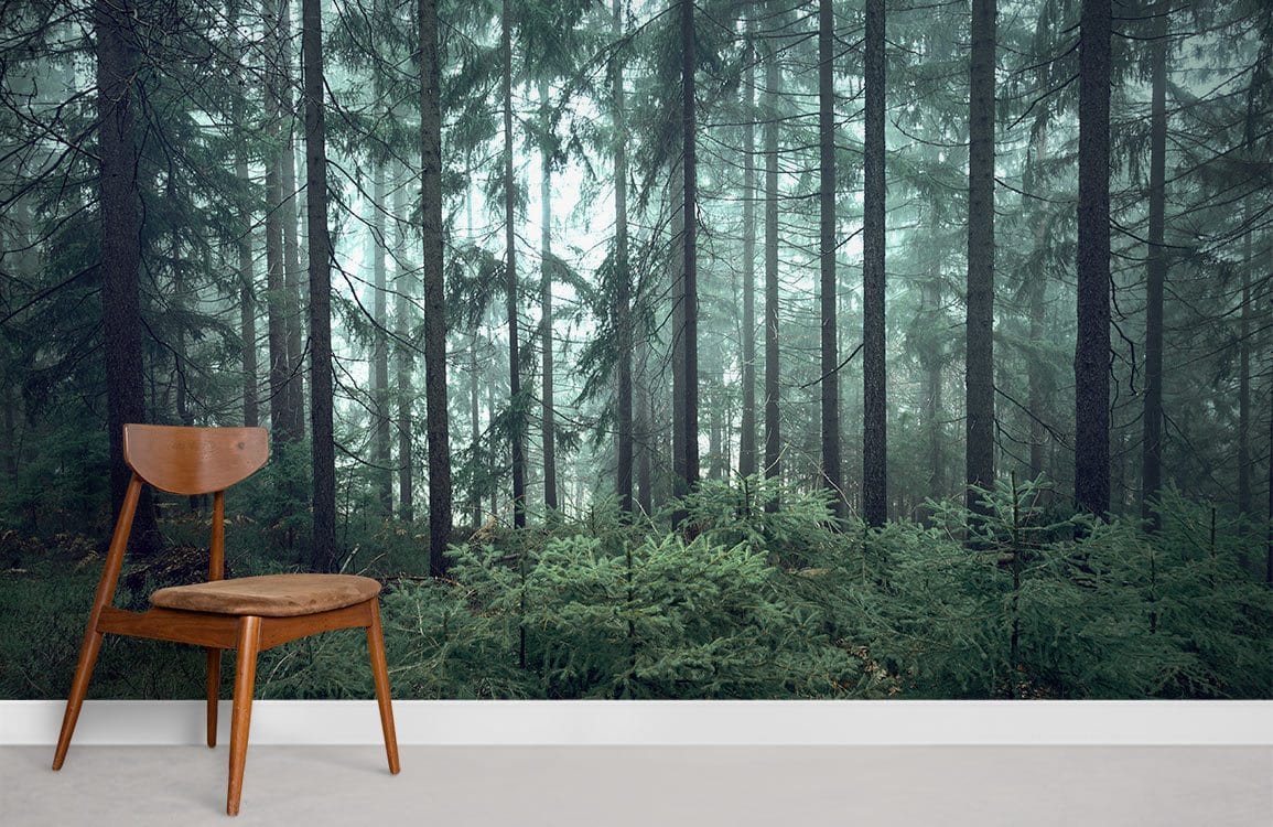 Vinyl Wallpaper Forest Wallpaper Wall Mural Large Wall Decor - Etsy Canada