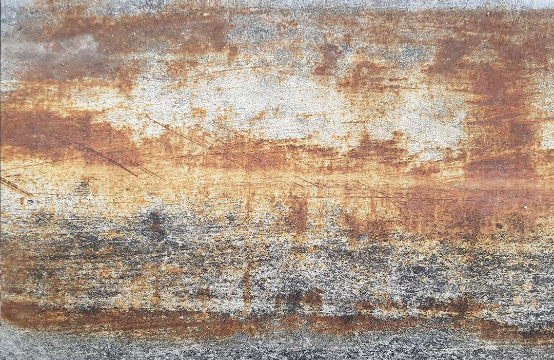 Vintage Industrial Rustic Steel Effect Wall Mural in Warm Earth Tones