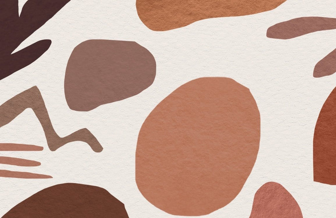 Abstract Earthy Tones Scandinavian Style Modern Mural Wallpaper Design UK